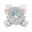 A traditional tattoo of a family tree with motorcycles as branches, symbolizing the strong bond between your family and your love for motorcycles tattoo design idea