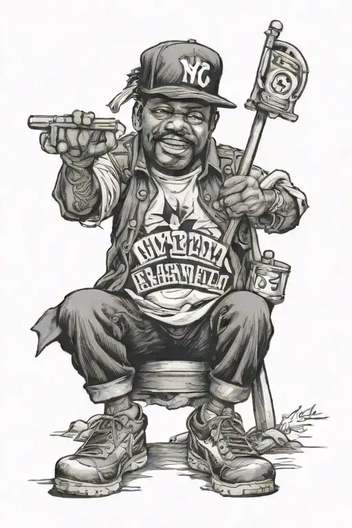 1986 NYC paid in full tattoo design idea