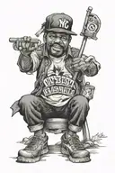 1986 NYC paid in full tattoo design idea