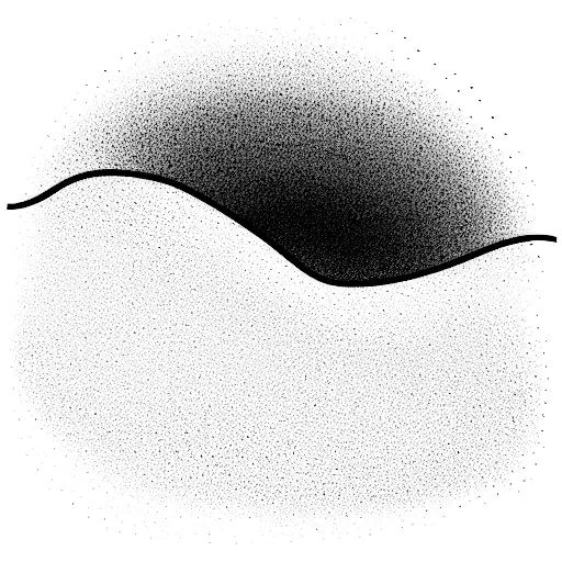 sand dune with dune grass at sea tattoo design idea