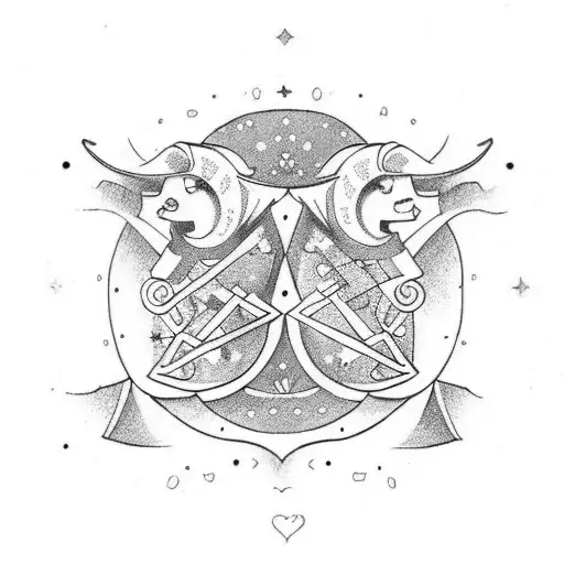 gemini libra cute tattoo  tattoo design idea