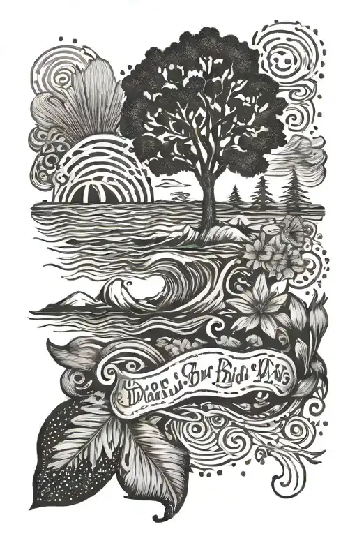 Beach Boys lyrics tattoo design idea