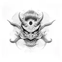 demon tengu mask  tattoo design idea