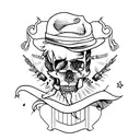 Guns and Roses tattoo design idea