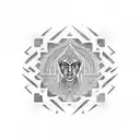 ancient Iran tattoo design idea