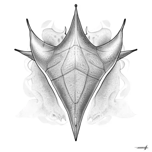 stingray memorial  tattoo design idea