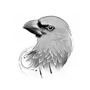 Crow on neck tattoo design idea