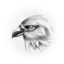 Crow on neck tattoo design idea