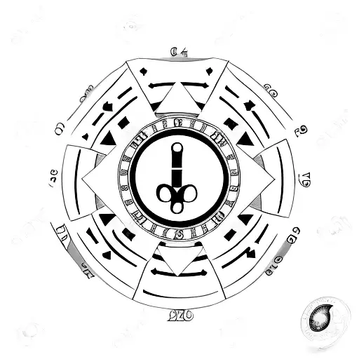 A minimalist tattoo of a poker chip with the initials of your four kids and four grandkids as the numbers on the chip. tattoo design idea