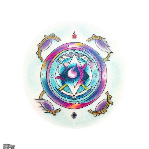 Yin and Yang gemini tattoo design idea