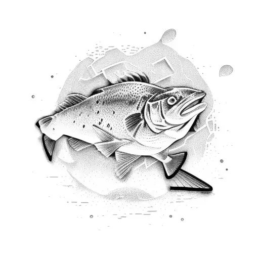 bricks soccer fisherman  tattoo design idea