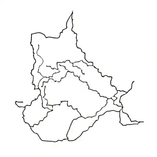 Morocco map outline tattoo tattoo design idea