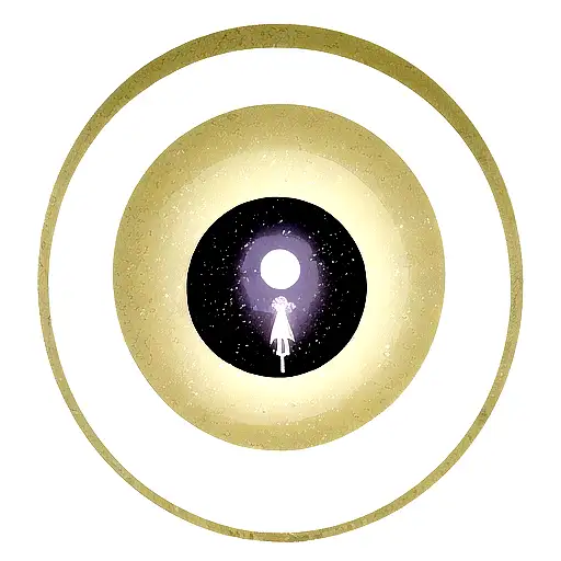 the lyrics "The moon will sing a song for me, I loved you like the sun" with starts around it tattoo design idea