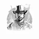 red dead redemption 2, Arthur Morgan, John marston, video game tattoo design idea