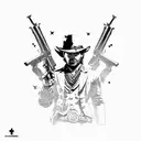 red dead redemption 2, Arthur Morgan, John marston, video game tattoo design idea