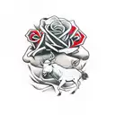 red dead redemption 2, Arthur Morgan, traditional tattoo, roses, deer,  tattoo design idea