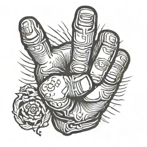 fist with raised middle finger tattoo tattoo design idea
