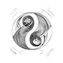 ying yang freedom Alphabet skyrim  tattoo tattoo design idea