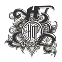hp name tattoo tattoo design idea