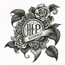 hp name tattoo tattoo design idea
