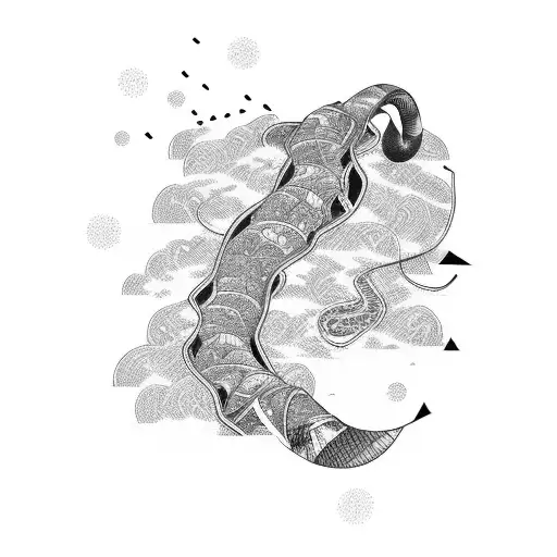 A drift track winding through a Japanese car tattoo design idea