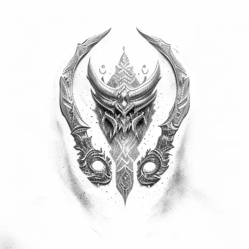 frostmourne tattoo design idea