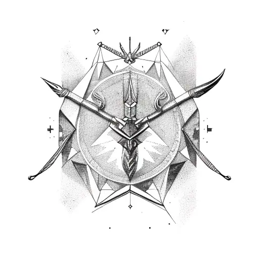 Sagittarius  tattoo design idea