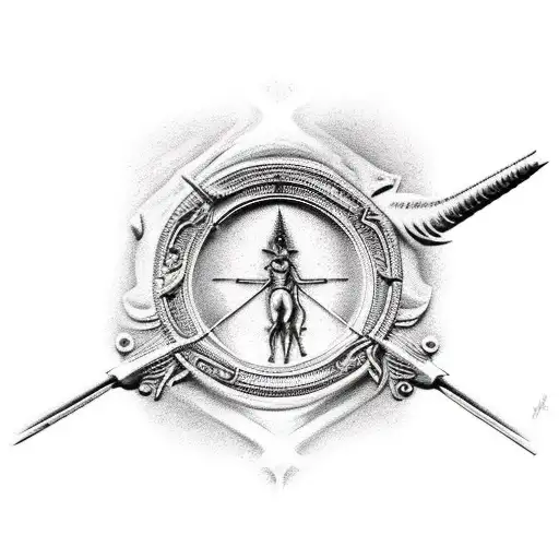 Sagittarius  tattoo design idea