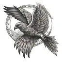 Icarus fell tattoo design idea