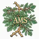 juniper branch with September 24 2022 in Roman numerals, and the initials AMS tattoo design idea