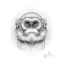 3 wise monkeys  tattoo design idea