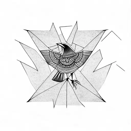 crow with persian calligraphy on forearm  tattoo design idea