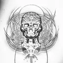 death urobos tattoo design idea