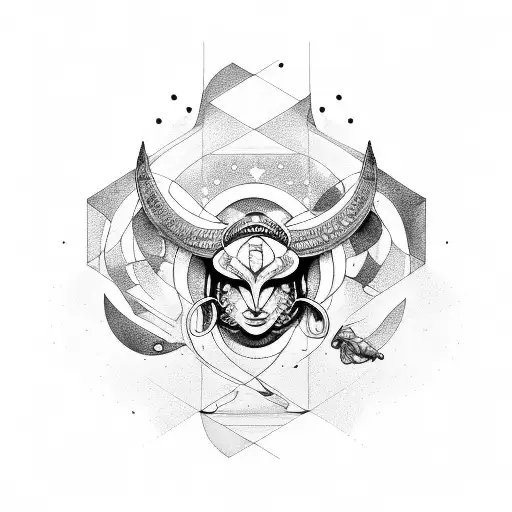 cancer pisces Taurus Aquarius tattoo design idea