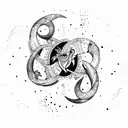 cancer pisces Taurus Aquarius tattoo design idea