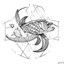 cancer pisces Taurus Aquarius tattoo design idea