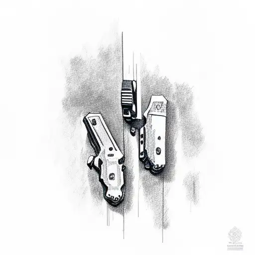 glock 17 tattoo design idea