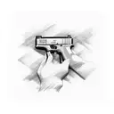 glock 17 tattoo design idea