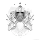 conquistador tattoo design idea