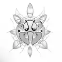Ladybug tattoo design idea