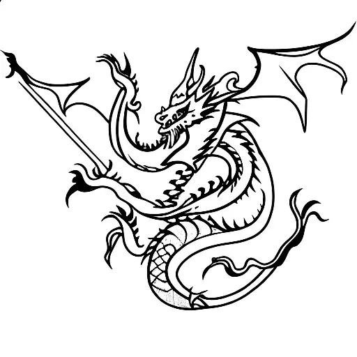 Dragon quality tattoo design idea
