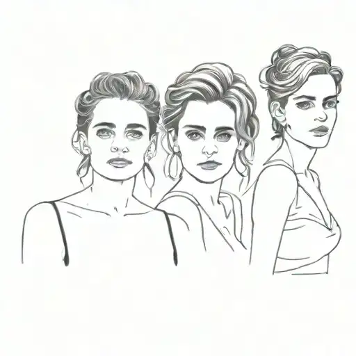 Helena Bonham Carter and Emma Watson tattoo design idea
