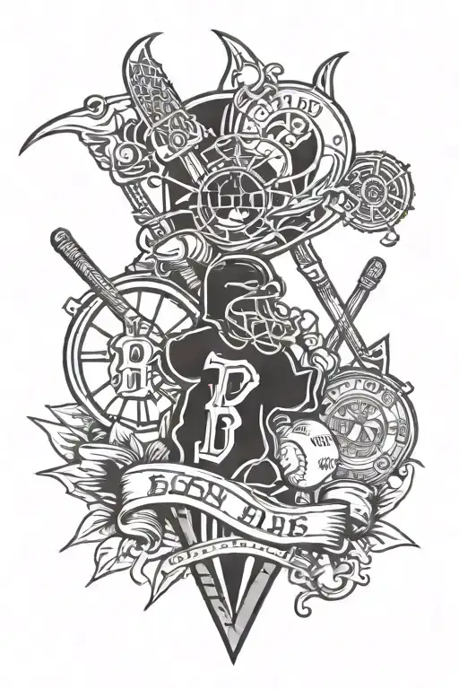 Boston sports teams tattoo design idea