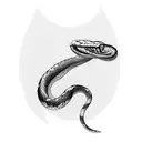 Snake on a pomegranate tree tattoo design idea