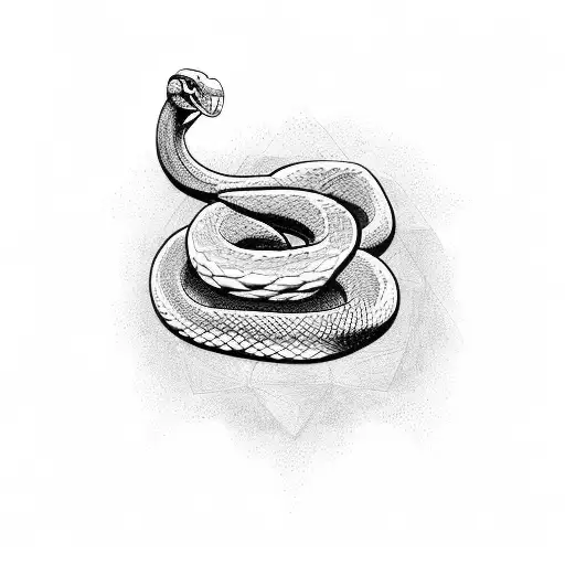 snake two heads tattoo design idea