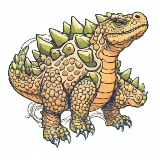 ankylosaurus tattoo design idea