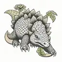 ankylosaurus tattoo design idea