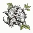 ankylosaurus tattoo design idea