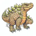 ankylosaurus tattoo design idea