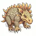 ankylosaurus tattoo design idea